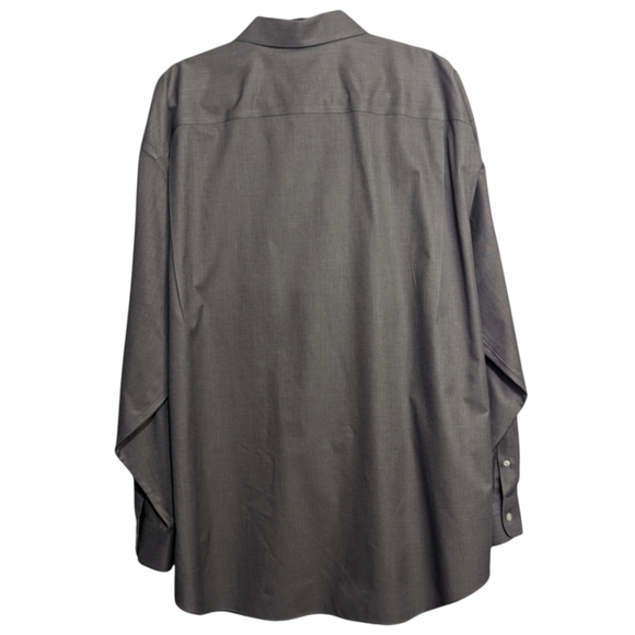 Joseph & Feiss |  Mens Dress Shirt Button Down | Dark Gray | Size 18 1/2 36-37 - Picture 3 of 11